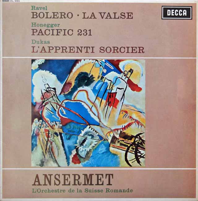 アンセルメのラヴェル/「ボレロ」ほか　英DECCA　3005　LP レコード