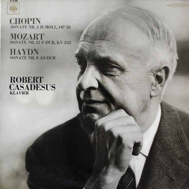 カサドシュのピアノソナタ集　独CBS　3404　LP レコード