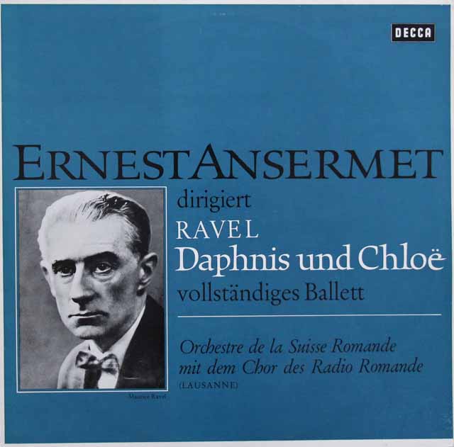 アンセルメのラヴェル/バレエ「ダフニスとクロエ」全曲　独DECCA　3005　LP レコード