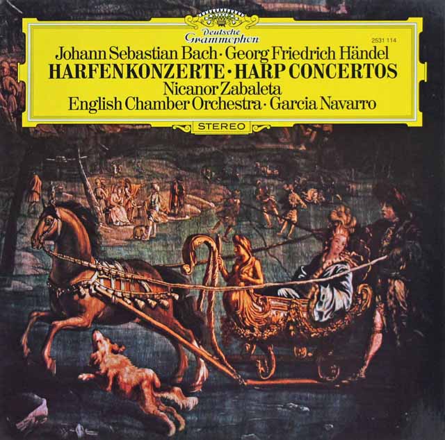サバレタ、ナヴァロのバッハ、ヘンデル/協奏曲集　独DGG　3612　LP レコード