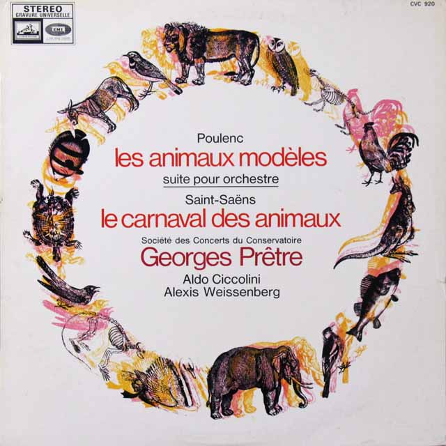 プレートルのサン=サーンス/「動物の謝肉祭」ほか 　仏EMI(VSM)  2702　LP レコード