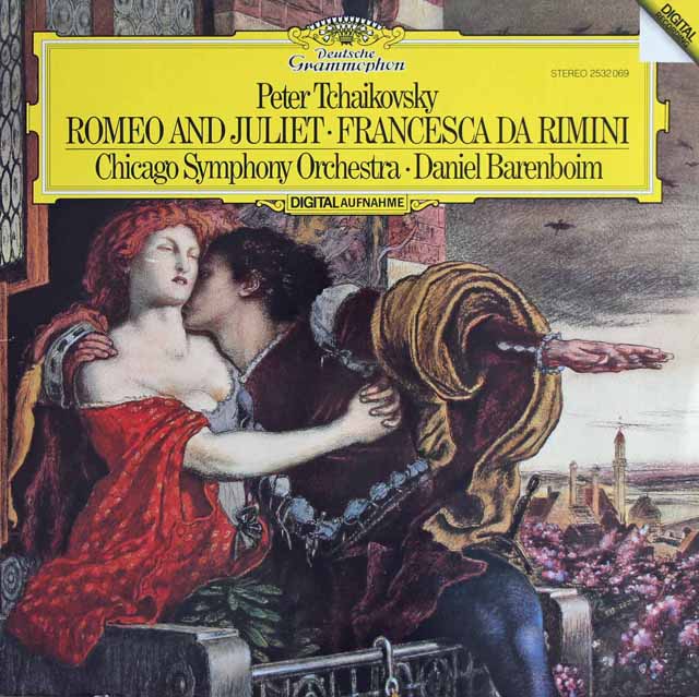 バレンボイムのチャイコフスキー/幻想序曲「ロメオとジュリエット」ほか　独DGG　3631　LP レコード