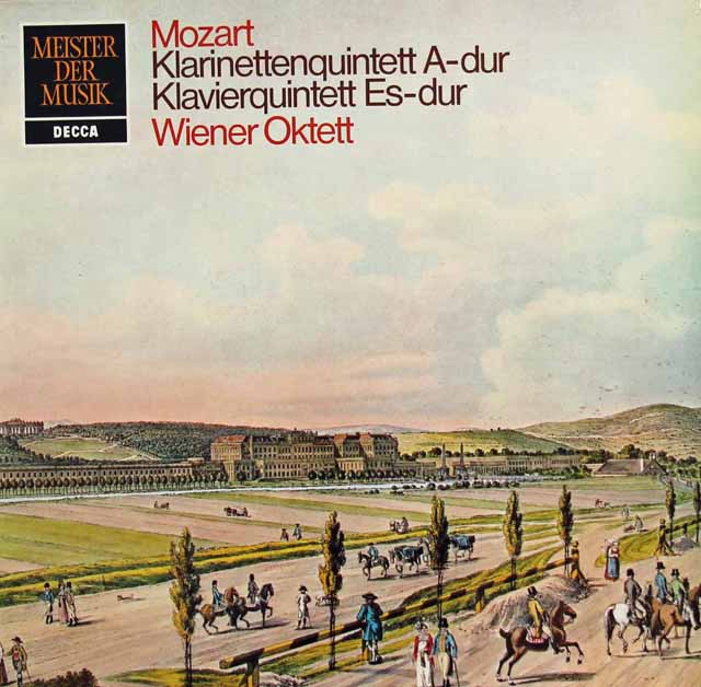 ウィーン・オクテット（八重奏団）のモーツァルト/クラリネット五重奏曲ほか　独DECCA　2832　LP レコード