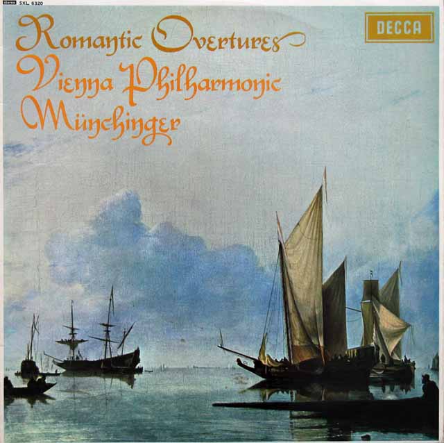 【オリジナル盤】　ミュンヒンガーのロマンティック序曲集　英DECCA　3393　LP レコード