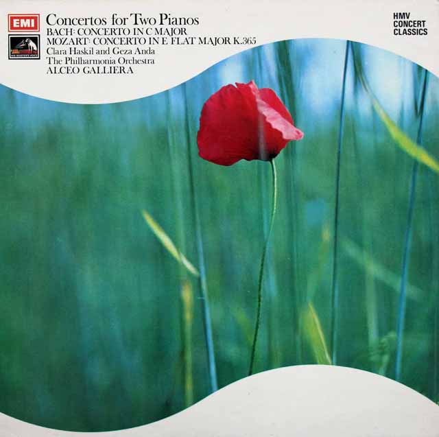 ハスキル&アンダのバッハ&モーツァルト/2台のピアノのための協奏曲集　英EMI　2930　LP レコード