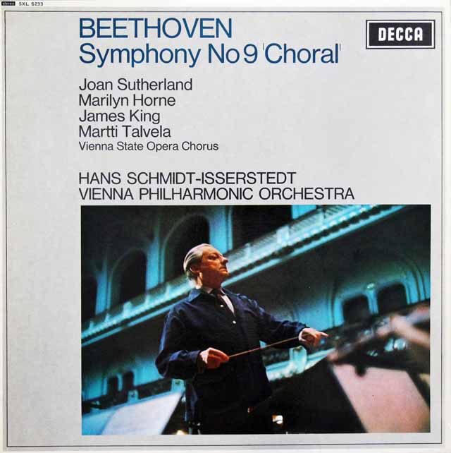 【オリジナル盤】　イッセルシュテットのベートーヴェン/交響曲第9番「合唱付き」　英DECCA　3005　LP レコード