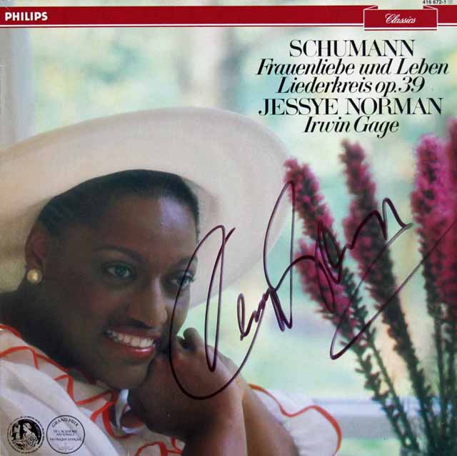 【直筆サイン入り】　ノーマンのシューマン/「女の愛と生涯」ほか　蘭PHILIPS　3612　LP レコード