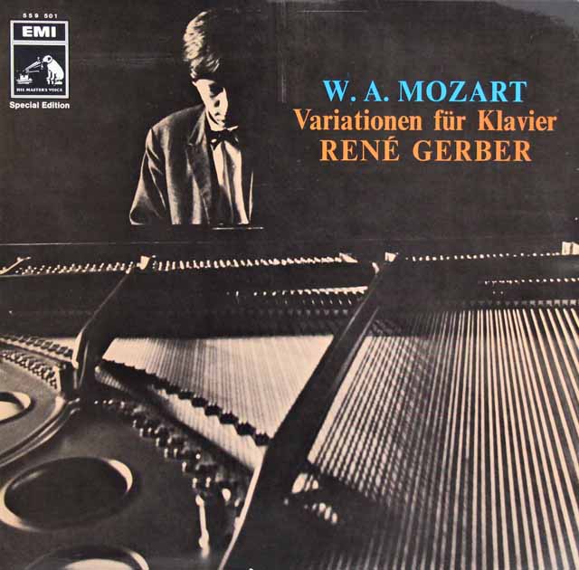 ルネ・ゲルバーのモーツァルト/12の変奏曲変ホ長調ほか　スイスEMI　3634　LP レコード