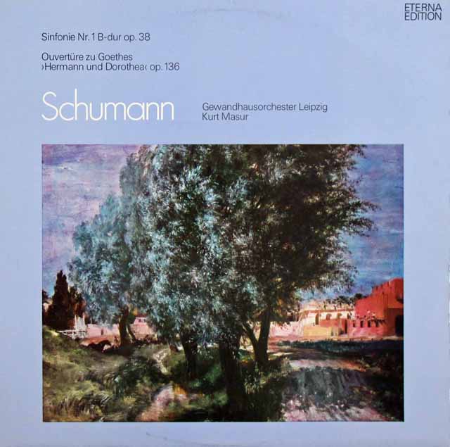 マズアのシューマン/交響曲第1番「春」ほか　独ETERNA　3399　LP レコード