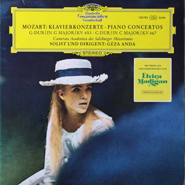 アンダのモーツァルト/ピアノ協奏曲第17&21番　独DGG  2704　LP レコード