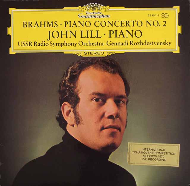 リル、ロジェストヴェンスキーのブラームス/ピアノ協奏曲第2番　独DGG　3526　LP レコード