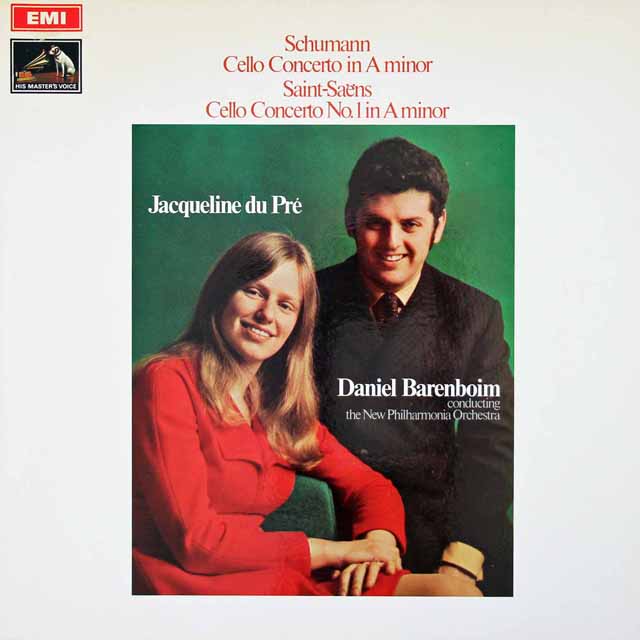 デュ・プレ、バレンボイムのシューマン/チェロ協奏曲ほか　英EMI　3019　LP レコード