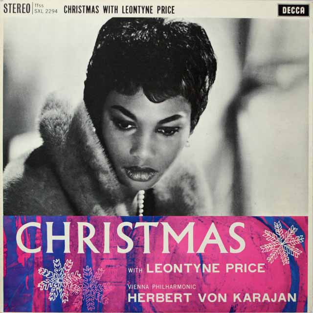 カラヤン、L.プライスのクリスマス曲集　英DECCA　2616　LP レコード