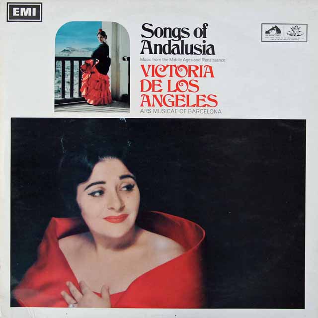 【オリジナル盤】　アンヘレスの「アンダルシア歌曲集」　英EMI　3390　LP レコード