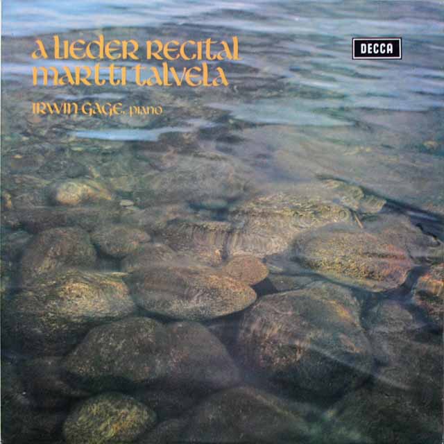 【オリジナル盤】　タルヴェラ、ゲイジのシューマン/「12の詩」ほか　英DECCA　3799　LP レコード