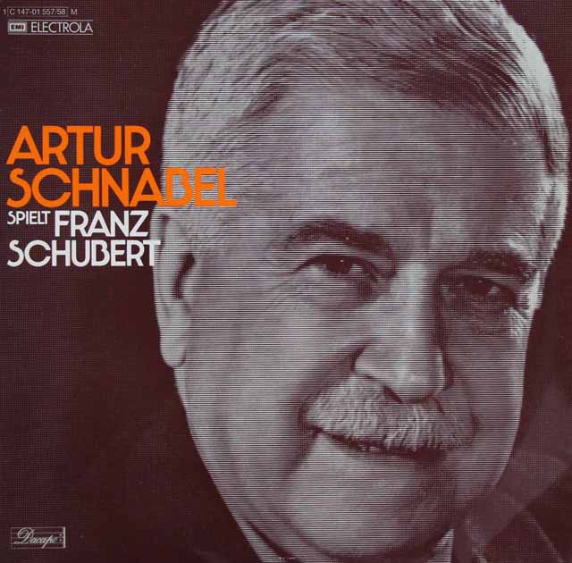 シュナーベルのシューベルト/ピアノソナタ第21、17、20番　独Dacapo　3618　LP レコード