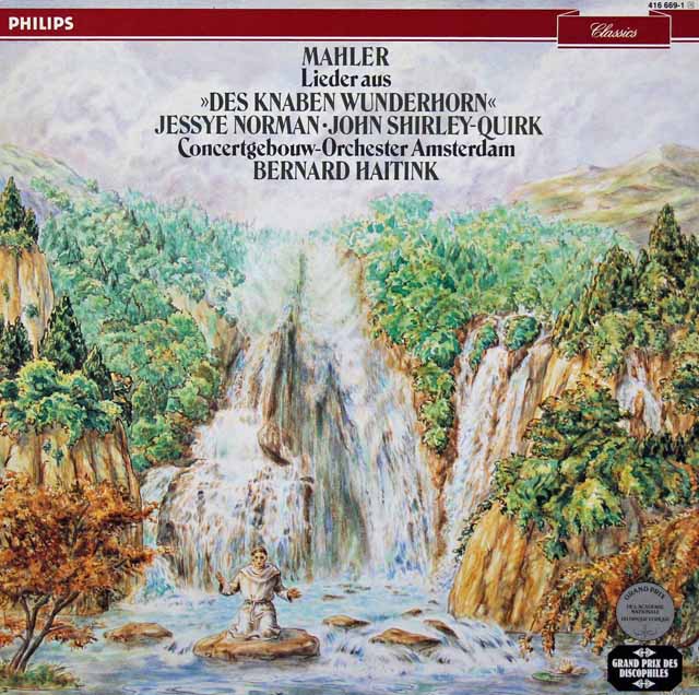 ノーマン、シャーリー=カーク&ハイティンクのマーラー/「子供の不思議な角笛」　蘭PHILIPS　3898　LP レコード