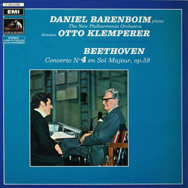 バレンボイム、クレンペラーのベートーヴェン/ピアノ協奏曲第4番　仏EMI（VSM）　3404　LP レコード