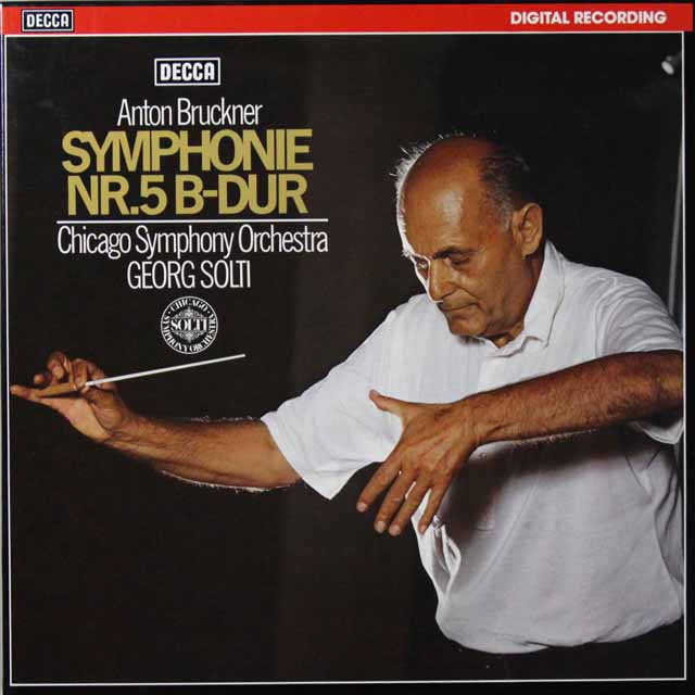ショルティのブルックナー/交響曲第5番　独DECCA  3222　LP レコード