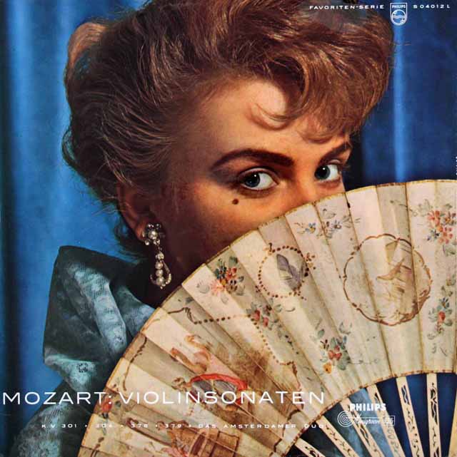 アムステルダム・デュオ（クリィン&ヘクシュ）のモーツァルト/ヴァイオリンソナタ集　独PHILIPS　3036　LP レコード
