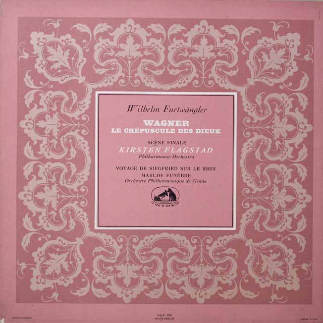フルトヴェングラーのワーグナー/「神々の黄昏」より 　仏EMI（VSM）　モノラル　2617　LP レコード