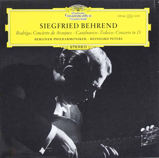 ベーレントのロドリーゴ/アランフェス協奏曲　独DGG　3284　LP レコード