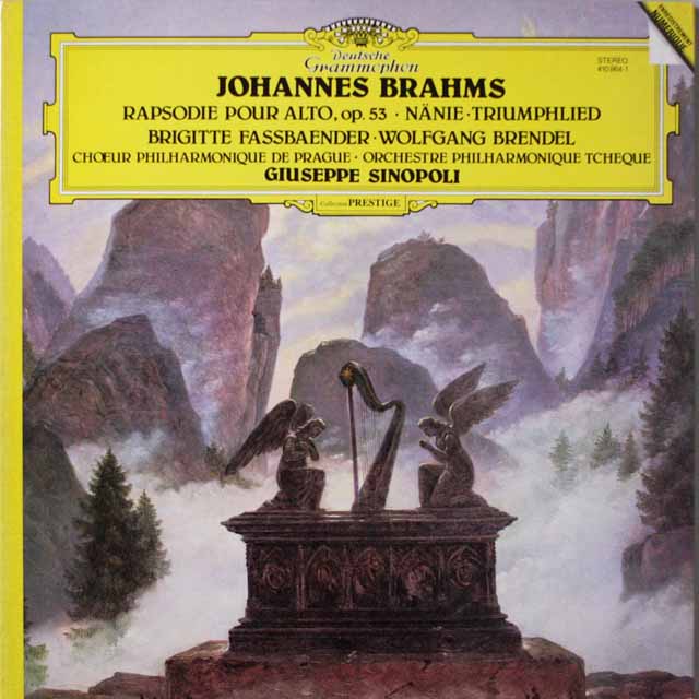 シノーポリのブラームス/オーケストラ付き合唱曲　仏DGG　3794　LP レコード