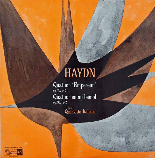イタリア四重奏団のハイドン/弦楽四重奏曲第77番「皇帝」ほか　英CH　3735　LP レコード