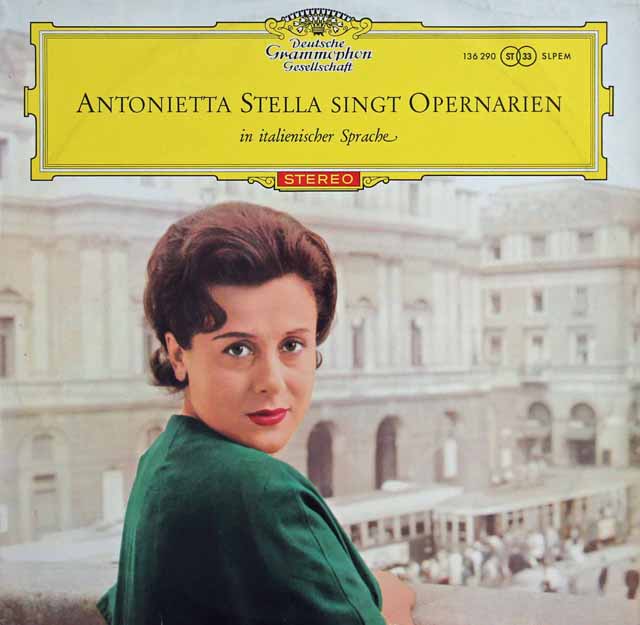 【オリジナル盤/赤ステレオ】　ステッラのオペラアリア集　独DGG　3033　LP レコード