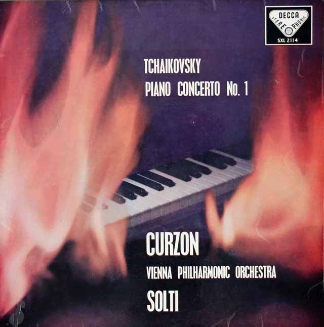 カーゾン&ショルティのチャイコフスキー/ピアノ協奏曲第1番　英DECCA　3023　LP レコード