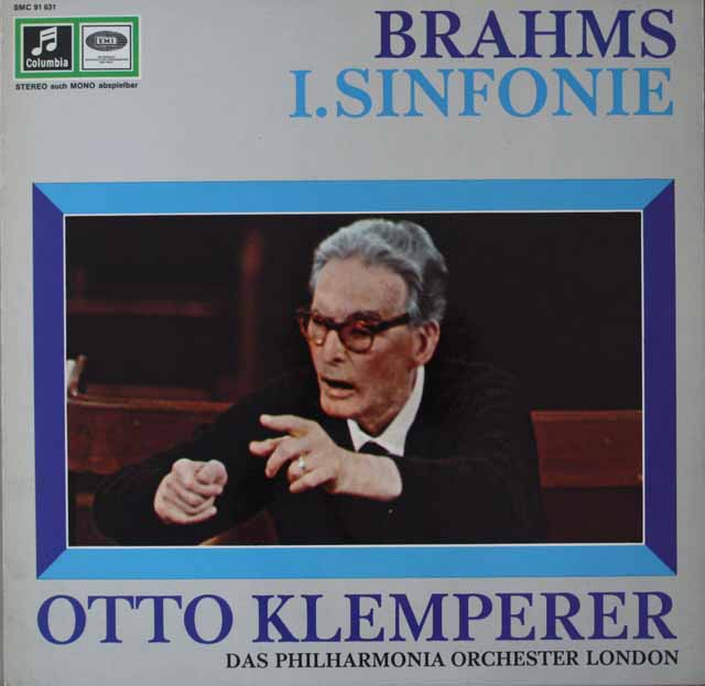 クレンペラーのブラームス/交響曲第1番　独columbia　3227　LP レコード