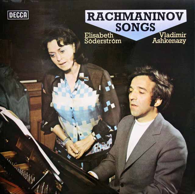 【オリジナル盤】　ゼーダーシュトレーム&アシュケナージのラフマニノフ/歌曲集　英DECCA　3033　LP レコード