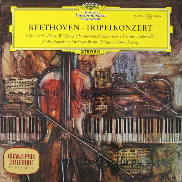 フリッチャイらのベートーヴェン/三重協奏曲　独DGG　3794　LP レコード