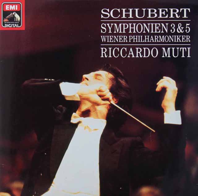 ムーティのシューベルト/交響曲第3、5番　独EMI　3898　LP レコード