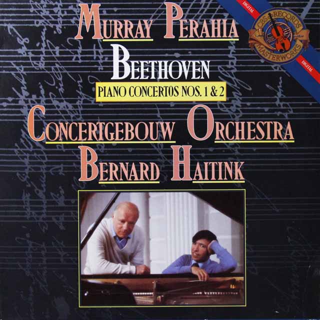 ペライア&ハイティンクのベートーヴェン/ピアノ協奏曲第1&2番　蘭CBS　3221　LP レコード