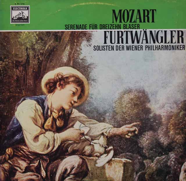 フルトヴェングラーのモーツァルト/セレナーデ第10番　独EMI　3412　LP レコード