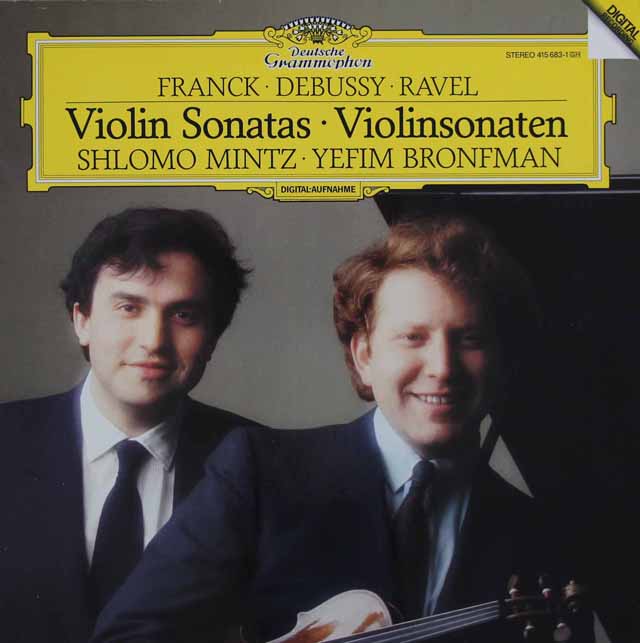 ミンツ、プロンフマンのフランク、ドビュッシー、ラヴェルらの/ヴァイオリンソナタ　独DGG　3622　LP レコード