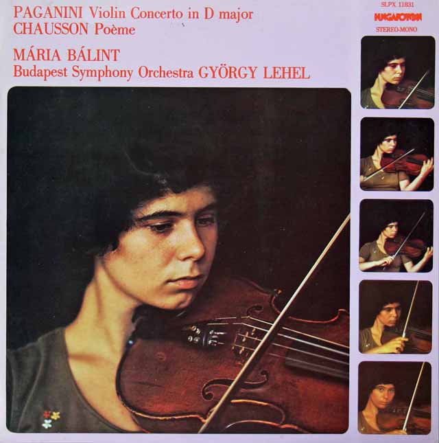 バーリント&レーヘルのパガニーニ/ヴァイオリン協奏曲第1番　ハンガリーHungaroton　3399　LP レコード