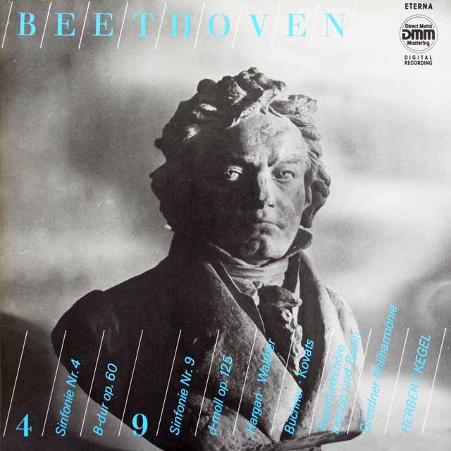 LP レコードケーゲルのベートーヴェン/交響曲第4、9番 独ETERNA 3498