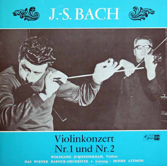 シュナイダーハンのバッハ/ヴァイオリン協奏曲第1、2番　独CH　3734　LP レコード