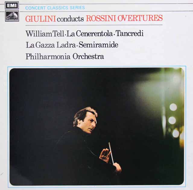 ジュリーニのロッシーニ/序曲集　英EMI　3033　LP レコード