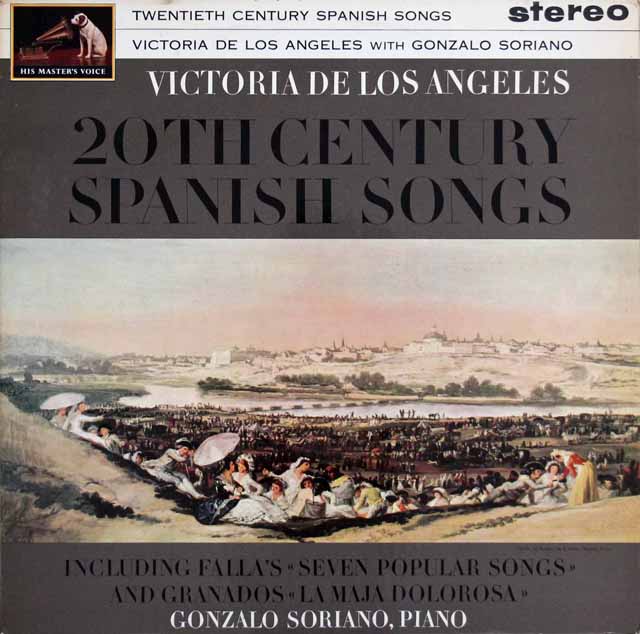 【オリジナル盤】ロス・アンヘレスの20世紀スペイン歌曲集　英EMI　3033　LP レコード