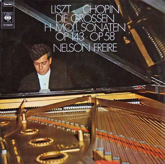 フレイレのショパン、リスト/ピアノソナタ集　独CBS　3610　LP レコード