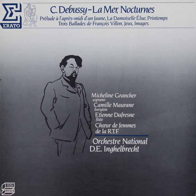 アンゲルブレシュトのドビュッシー/管弦楽曲集　仏ERATO　3036　LP レコード