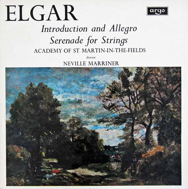 【オリジナル盤】マリナーのエルガー/序奏とアレグロほか　英argo　3017　LP レコード
