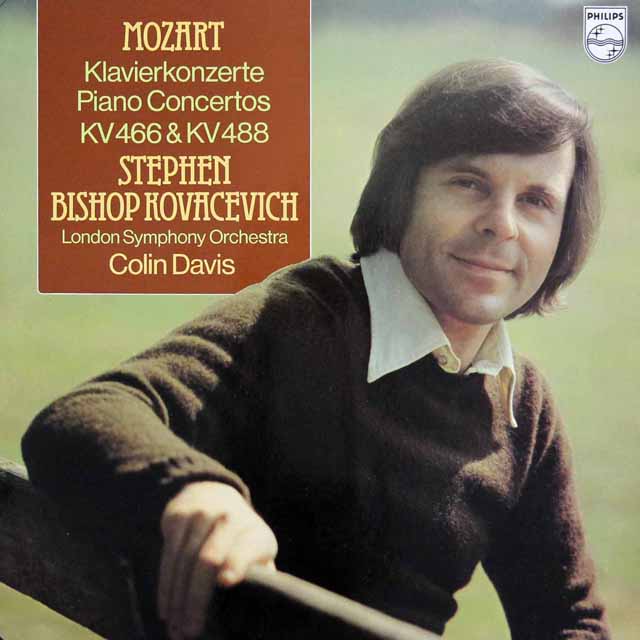 コヴァセヴィチ、デイヴィスのモーツァルト/ピアノ協奏曲第20、23番　蘭PHILIPS　3023　LP レコード