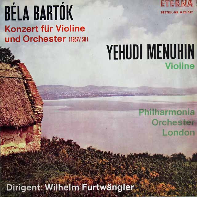 【テストプレス】　フルトヴェングラー、メニューインのバルトーク/ヴァイオリン協奏曲第2番　独ETERNA　3528　LP レコード