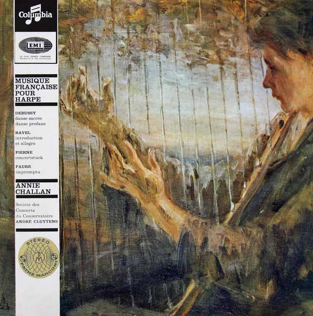 シャラン、クリュイタンス/「ハープのためのフランス音楽」　仏Columbia　3017　LP レコード