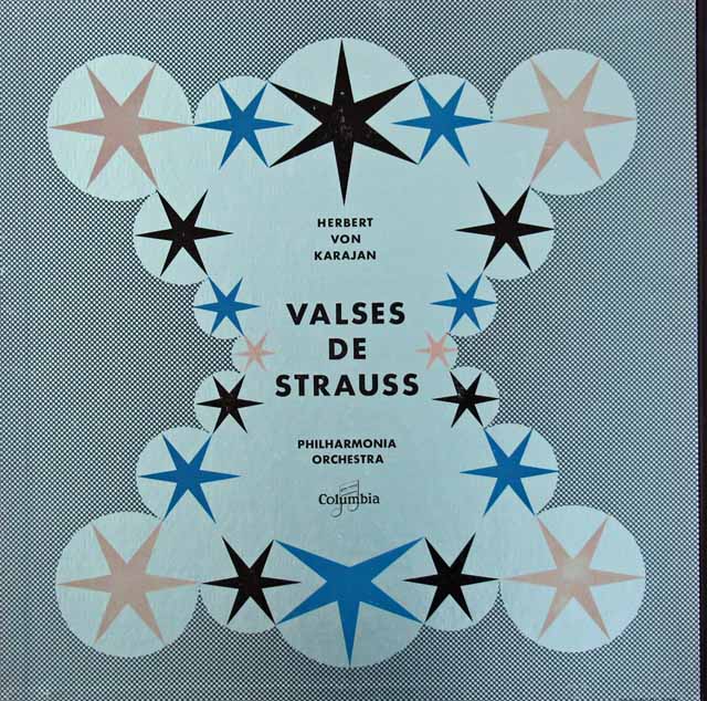カラヤンのJ.シュトラウス・コンサート　仏Columbia　3017　LP レコード