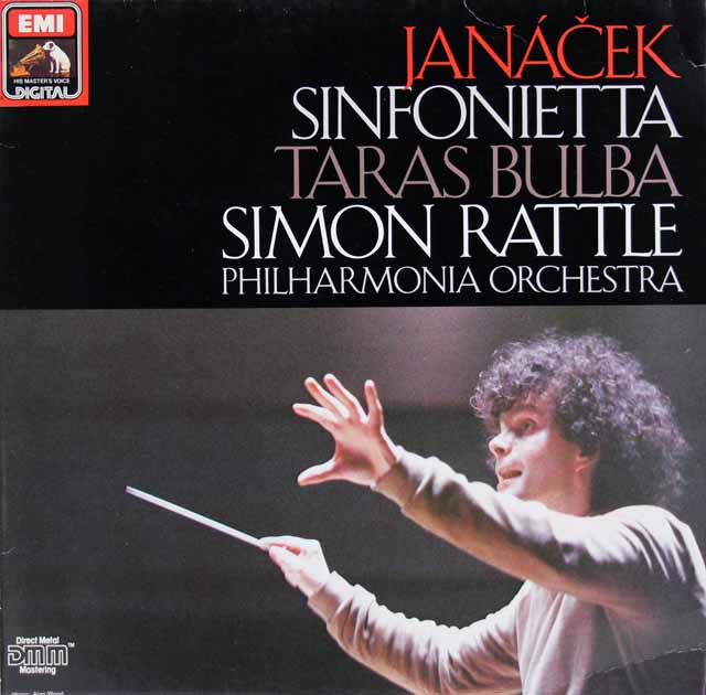 ラトルのヤナーチェク/シンフォニエッタ、タラス・ブーリバ　独EMI　3390　LP レコード